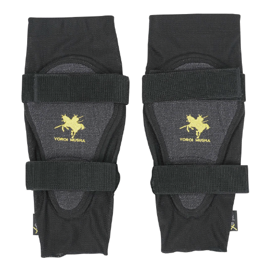 鎧武者 ヨロイムシャ  ELBOW PADS(両ﾋｼﾞ)(TOUGH) BK YM-1817 26-27 日本正規品