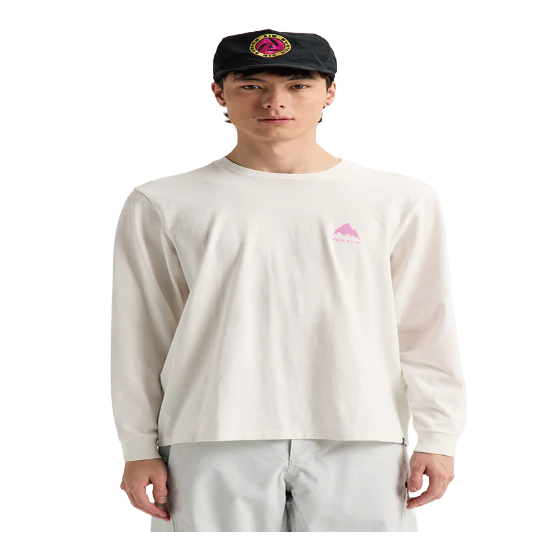 BURTON バートン  Men's Elite Long Sleeve T-Shirt Stout White/Shockwave Pink 203921BFDM 26-27 日本正規品