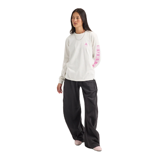BURTON バートン  Men's Elite Long Sleeve T-Shirt Stout White/Shockwave Pink 203921BFDM 26-27 日本正規品