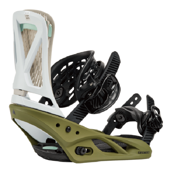 BURTON ビンディング バートン  Women's Escapade Re:Flex White/Dried Moss 1054319E9M 26-27 バインディング 日本正規品