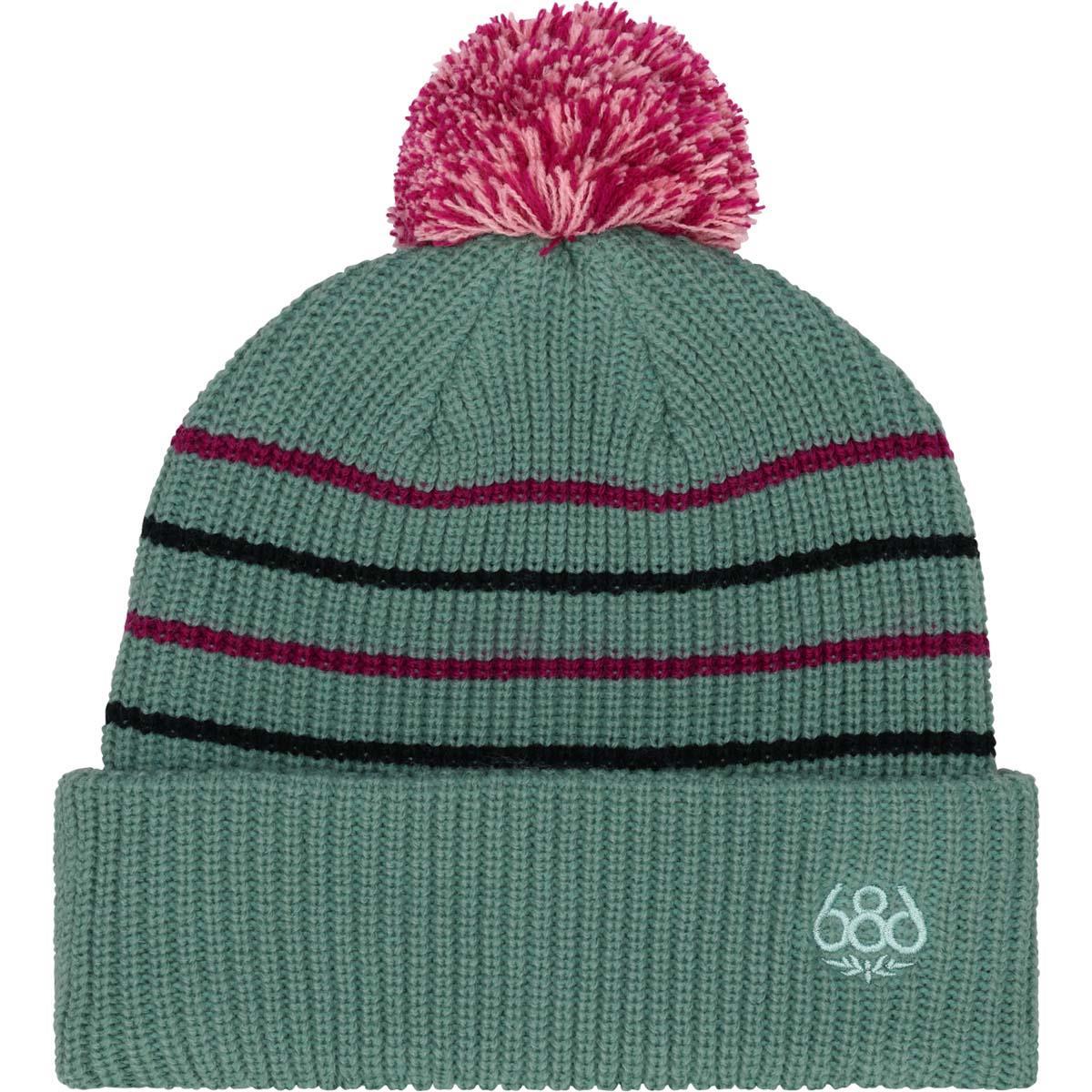 スノーボード アクセサリー シックスエイトシックス 686 YOUTH POM BEANIE DUSTY MARINE COLORBLOCK 25-26 送料無料 日本正規品 予約商品 店頭受け取り可能