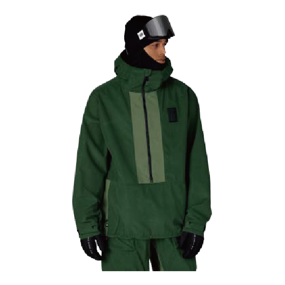 686 ウェア ロクハチロク MENS GHOST™ 2.5L ANORAK MOSS GREEN GRID CORDUROY M3WN136 26-27 スノーボードウェア 日本正規品