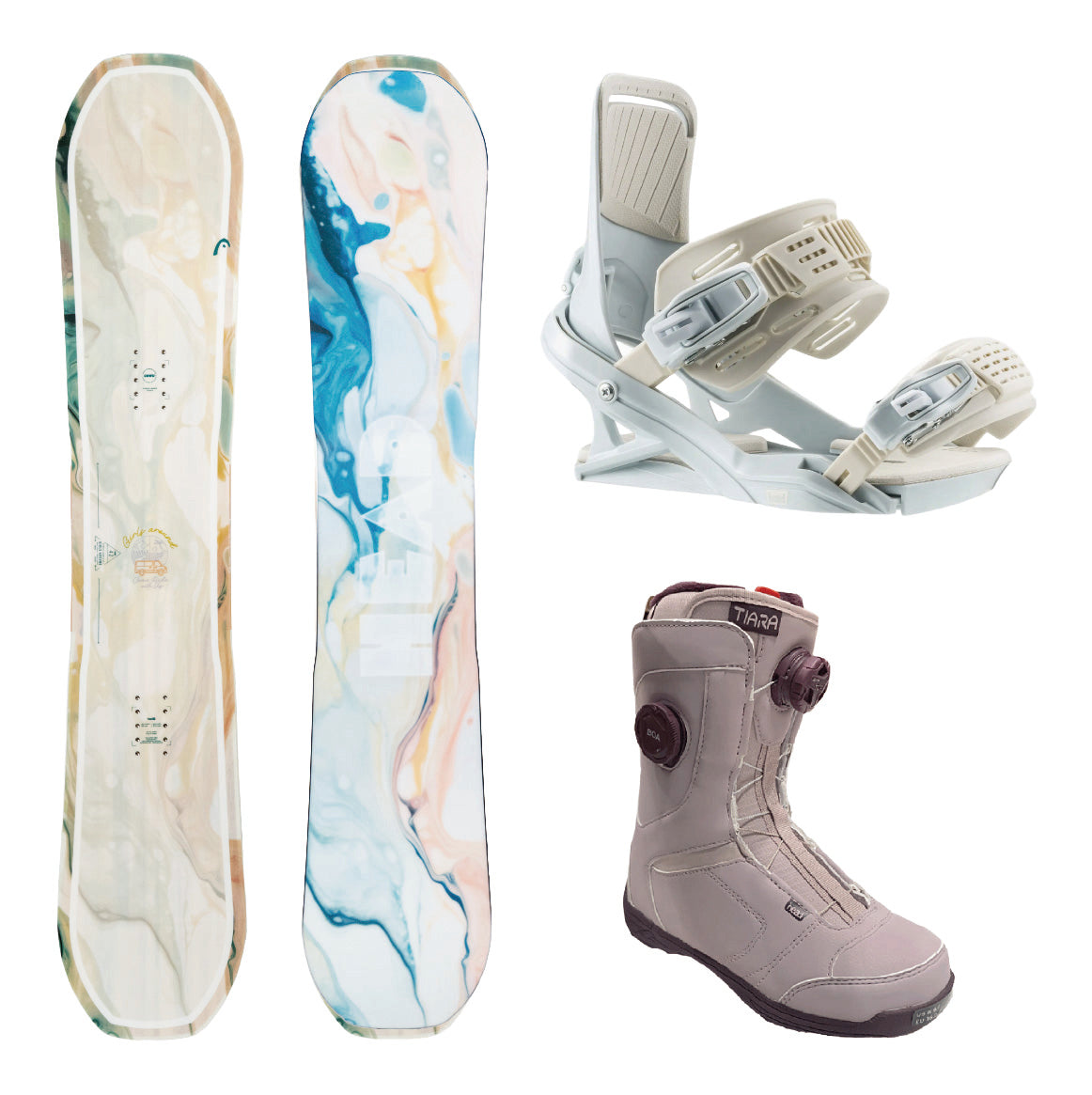 HEAD GIRLS AROUND DCT & FX FAY ice & TIARA mauve 3-piece set 25-26