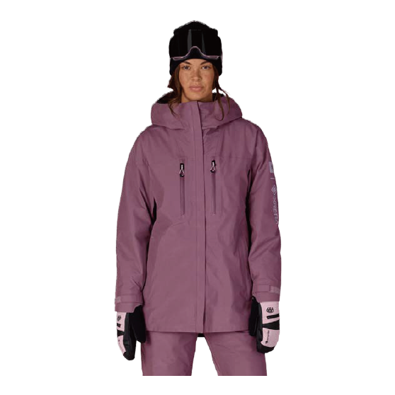 686 ウェア ロクハチロク WOMENS GORE-TEX SKYLINE™ THERMAGRAPH® JACKET BLACK PLUM M5WN334 26-27 スノーボードウェア 日本正規品