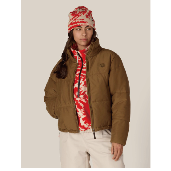 686 ウェア ロクハチロク WOMENS GRACIOUS PUFFER JACKET DARK EARTH M6WNFLC339 26-27 スノーボードウェア 日本正規品