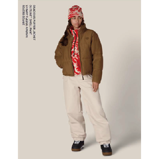 686 ウェア ロクハチロク WOMENS GRACIOUS PUFFER JACKET DARK EARTH M6WNFLC339 26-27 スノーボードウェア 日本正規品