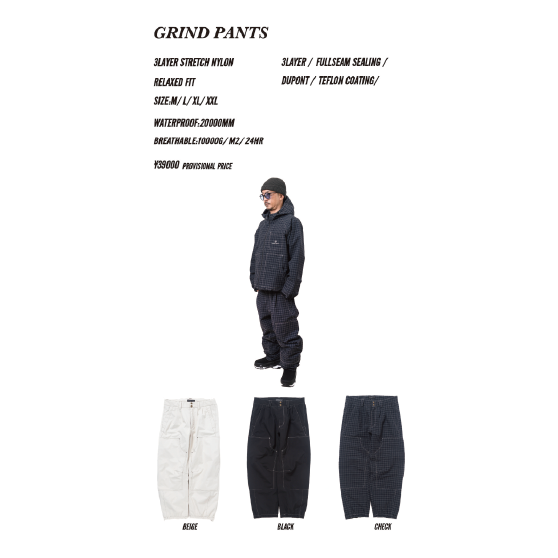 NOMADIK ウェア ノマディック  GRIND PNT BEIGE 26-27 スノーボードウェア 日本正規品