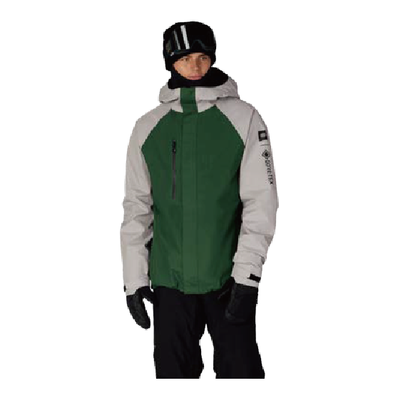 686 ウェア ロクハチロク MENS GORE-TEX CORE SHELL JACKET LIGHT GREY COLORBLOCK M5WN162 26-27 スノーボードウェア 日本正規品