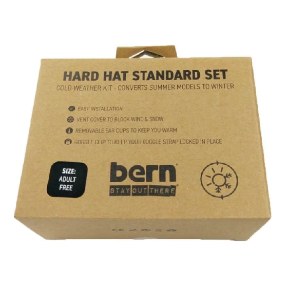 BERN ヘルメット   HARD HAT STANDARD SET BLACK BE-HHSS 26-27 スノーボードヘルメット 日本正規品