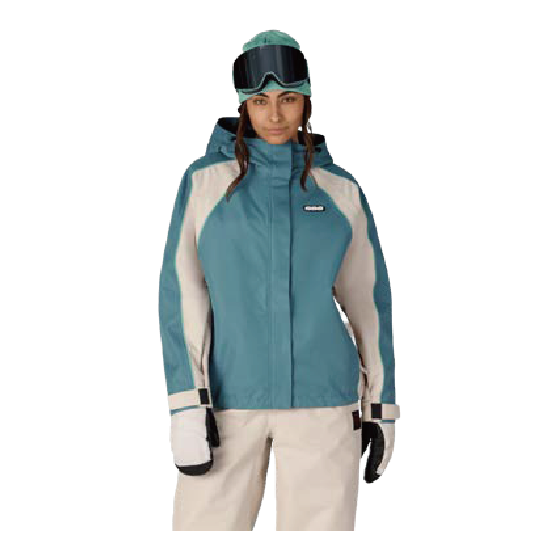 686 ウェア ロクハチロク WOMENS HOLOGRAM™ SHELL JACKET PALE FIRN COLORBLOCK M5WN331 26-27 スノーボードウェア 日本正規品