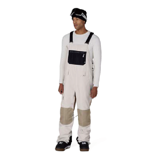 686 ウェア ロクハチロク MENS HOT LAP™ INSULATED BIB LIMESTONE KHAKI COLORBLOCK M5WN251 26-27 スノーボードウェア 日本正規品