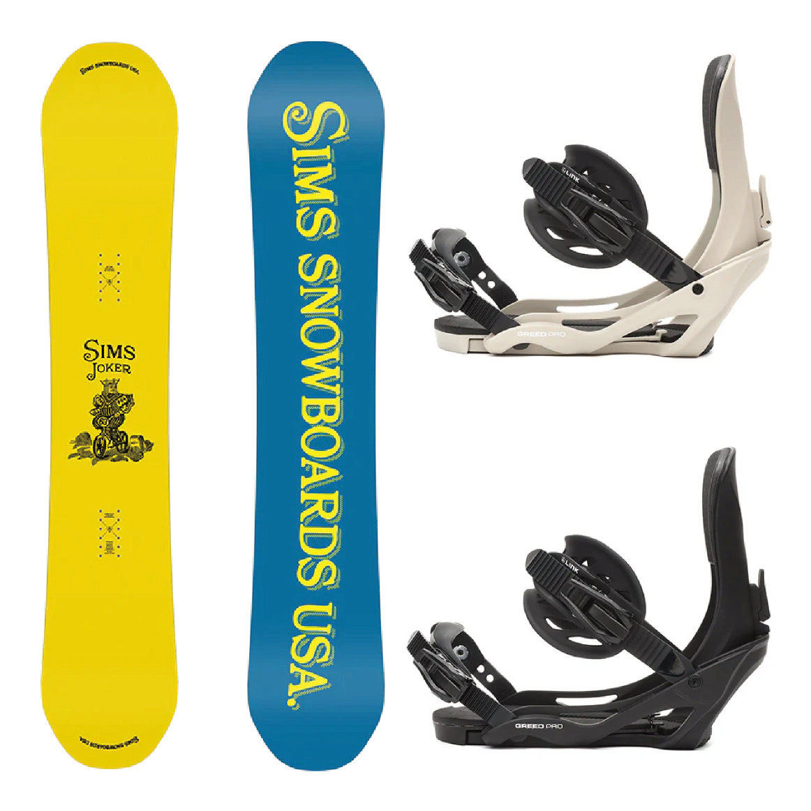 SIMS JOKER JP YELLOW & LINK GREED PRO 2-piece set 25-26