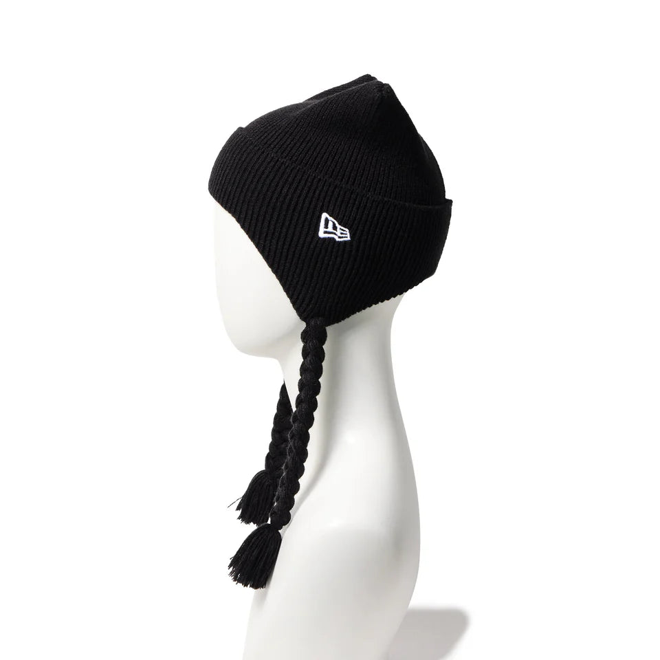 NEWERA ニューエラ [newera] KIDS RIB SQUARE KNIT FLAP BLK 25-26 スノーボード アクセサリー -