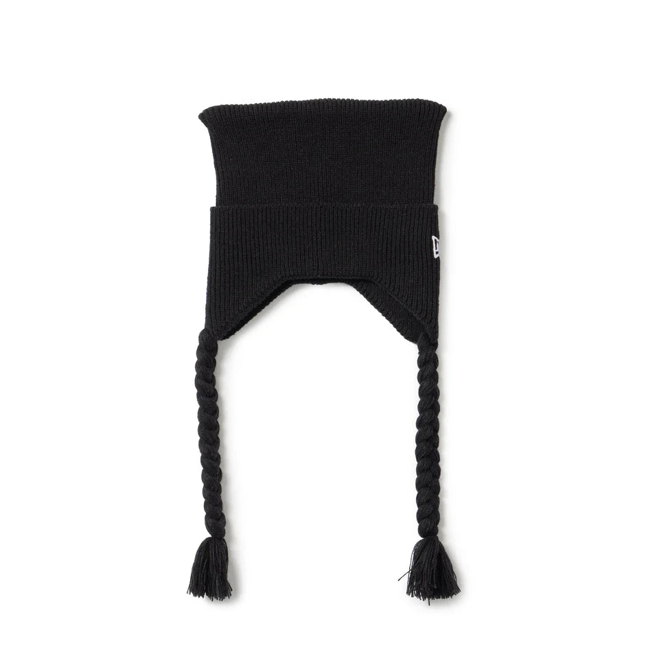 NEWERA ニューエラ [newera] KIDS RIB SQUARE KNIT FLAP BLK 25-26 スノーボード アクセサリー -