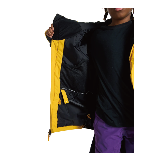 BURTON ウェア バートン  Kids' Ascutney 2L Jacket Goldenrod/True Black 2431210BET 26-27 スノーボードウェア 日本正規品