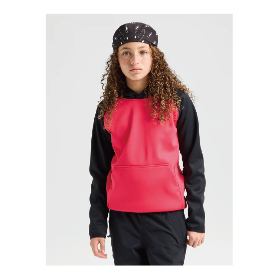 BURTON バートン  Kids' Crown Weatherproof Pullover Fleece True Black/Azalea Pink 2212217AUV 26-27 日本正規品