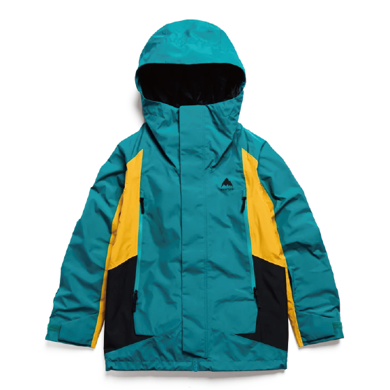 BURTON ウェア バートン  Kids GORE-TEX Shell Jacket Pacific Teal/Goldenrod/True Black 2431910FAA 26-27 スノーボードウェア 日本正規品