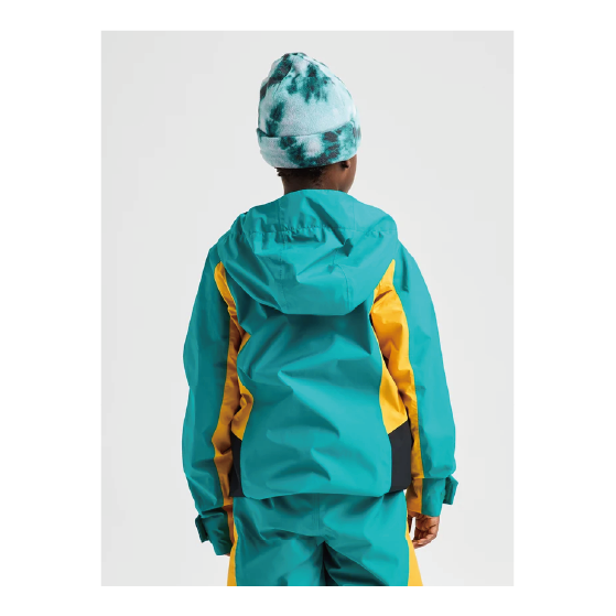 BURTON ウェア バートン  Kids GORE-TEX Shell Jacket Pacific Teal/Goldenrod/True Black 2431910FAA 26-27 スノーボードウェア 日本正規品