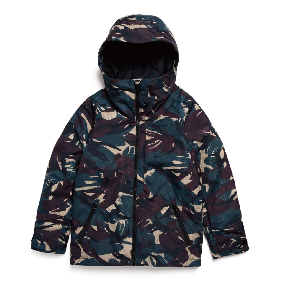 BURTON ウェア バートン  Kids' Burton Hillslope 2L Jacket Seersucker Camo 2431310E0E 26-27 スノーボードウェア 日本正規品