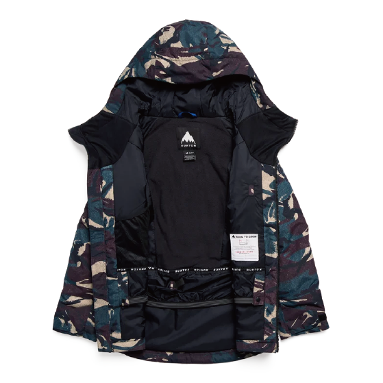 BURTON ウェア バートン  Kids' Burton Hillslope 2L Jacket Seersucker Camo 2431310E0E 26-27 スノーボードウェア 日本正規品