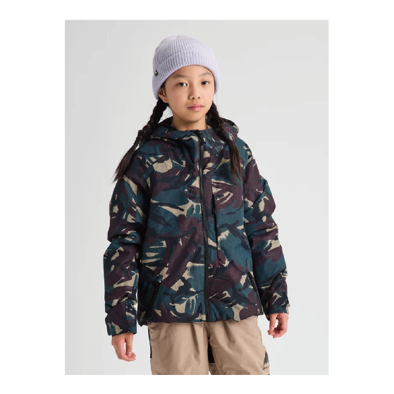 BURTON ウェア バートン  Kids' Burton Hillslope 2L Jacket Seersucker Camo 2431310E0E 26-27 スノーボードウェア 日本正規品