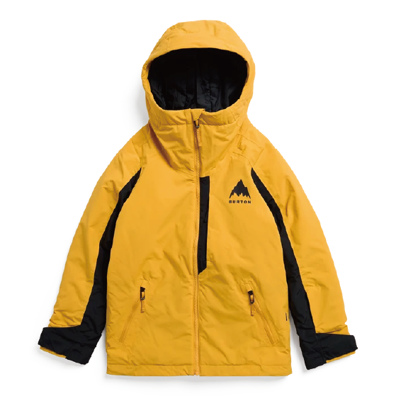 BURTON ウェア バートン  Kids' Burton Hillslope 2L Jacket Goldenrod/True Black 2431310BET 26-27 スノーボードウェア 日本正規品