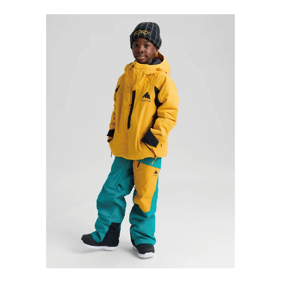 BURTON ウェア バートン  Kids' Burton Hillslope 2L Jacket Goldenrod/True Black 2431310BET 26-27 スノーボードウェア 日本正規品