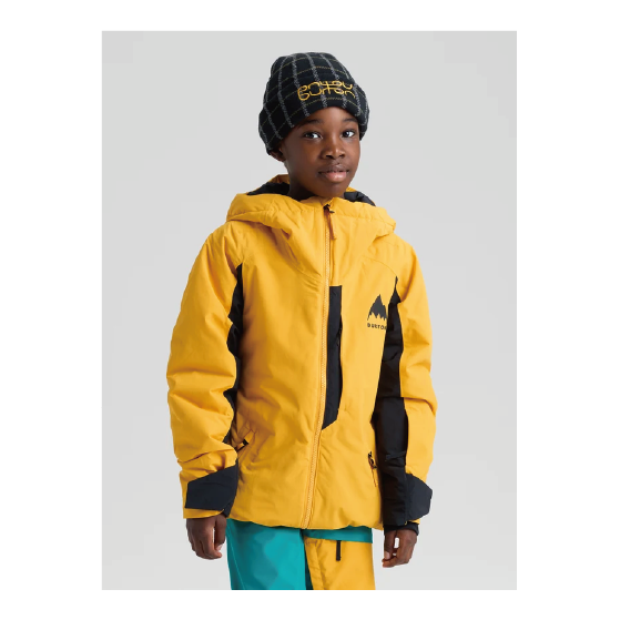 BURTON ウェア バートン  Kids' Burton Hillslope 2L Jacket Goldenrod/True Black 2431310BET 26-27 スノーボードウェア 日本正規品