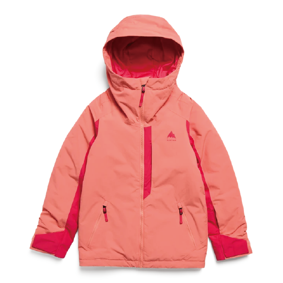BURTON ウェア バートン  Kids' Burton Hillslope 2L Jacket Peach Echo/Azalea Pink 2431310E5Q 26-27 スノーボードウェア 日本正規品