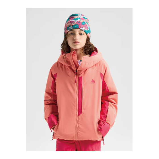 BURTON ウェア バートン  Kids' Burton Hillslope 2L Jacket Peach Echo/Azalea Pink 2431310E5Q 26-27 スノーボードウェア 日本正規品
