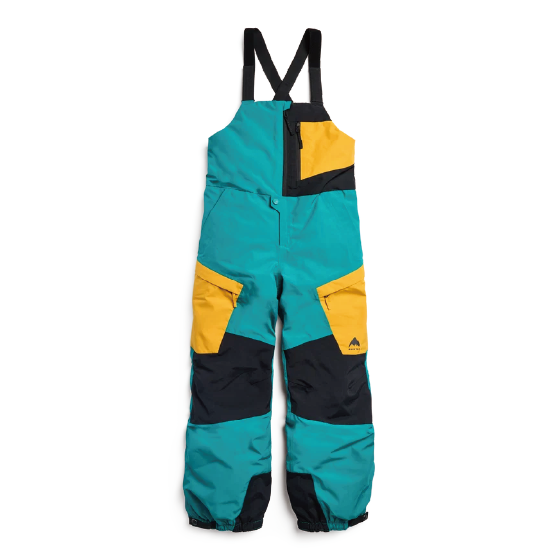 BURTON ウェア バートン  Kids' Powline GORE-TEX Bib Pants Pacific Teal/Goldenrod/True Black 2432510FAA 26-27 スノーボードウェア 日本正規品