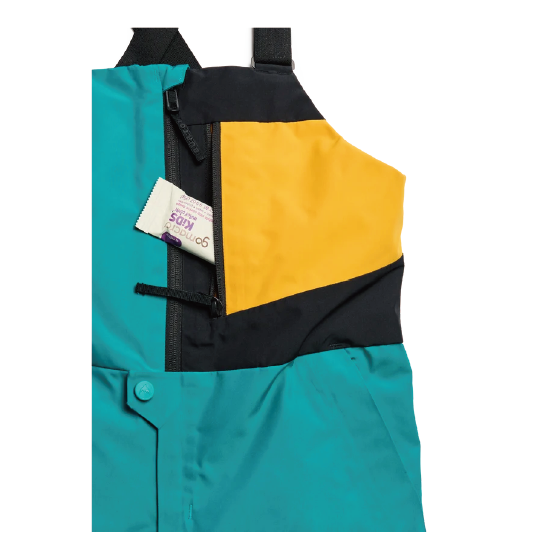 BURTON ウェア バートン  Kids' Powline GORE-TEX Bib Pants Pacific Teal/Goldenrod/True Black 2432510FAA 26-27 スノーボードウェア 日本正規品
