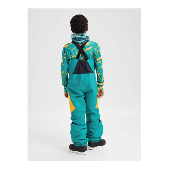 BURTON ウェア バートン  Kids' Powline GORE-TEX Bib Pants Pacific Teal/Goldenrod/True Black 2432510FAA 26-27 スノーボードウェア 日本正規品
