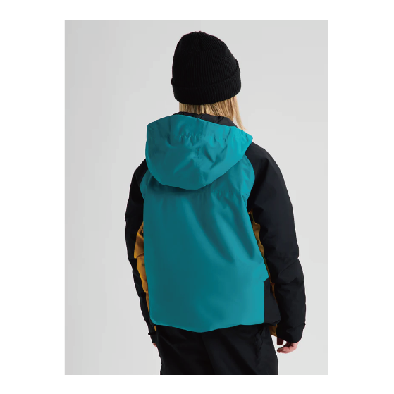 BURTON ウェア バートン  Kids' Powline GORE-TEX 2L Jacket Pacific Teal/Goldenrod/True Black 2336512FAA 26-27 スノーボードウェア 日本正規品