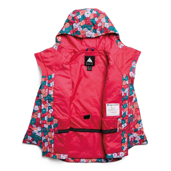 BURTON ウェア バートン  Kids' Skimmer 2L Jacket Pop Floral 2431510E7I 26-27 スノーボードウェア 日本正規品