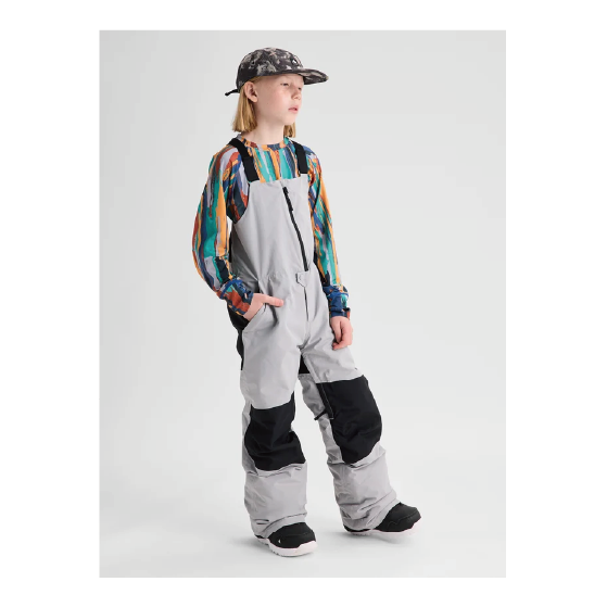 BURTON ウェア バートン  Kids' Skylar 2L Bib Pants Silver Sconce 1715018ABF 26-27 スノーボードウェア 日本正規品