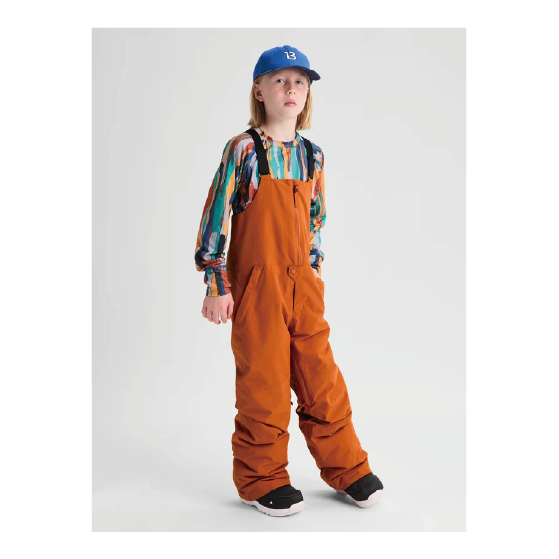 BURTON ウェア バートン  Kids' Skylar 2L Bib Pants Spiced Chai 1715018E9W 26-27 スノーボードウェア 日本正規品