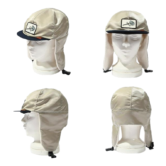 KM4K カモシカ [km4k] KM4K CAP 10 MA-1 MR BIG 23-24 スノーボード キャップ Gray Navy