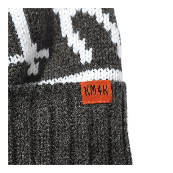 KM4K カモシカ [km4k] TEAM MANAGER BEANIE 8 23-24 スノーボード ビーニー Charcoal