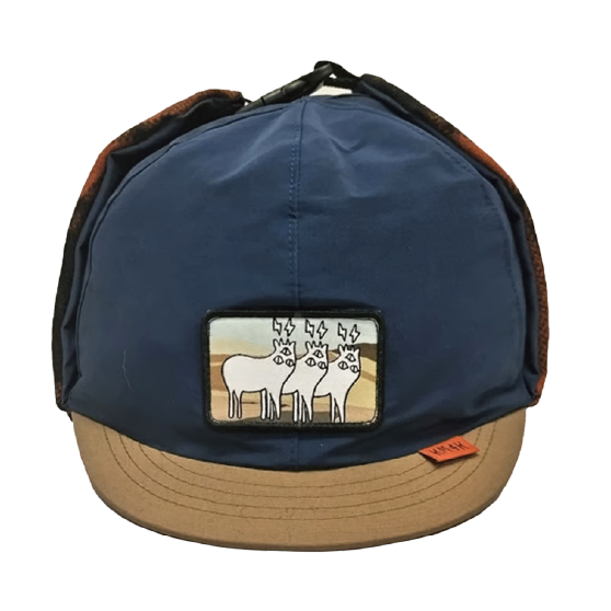 KM4K カモシカ [km4k] KM4K CAP 10 60/40 23-24 スノーボード キャップ Purple Beige