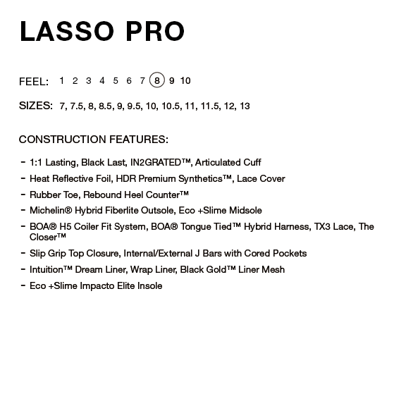 RIDE ブーツ  LASSO PRO BROWN 26-27 スノーボードブーツ 日本正規品