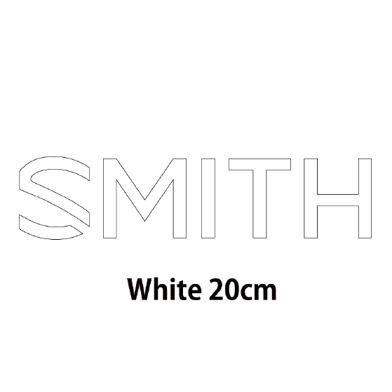 SMITH スミス  LOGO CUTTING
(切り字ﾀｲﾌﾟ) WHITE 010940214 26-27 日本正規品