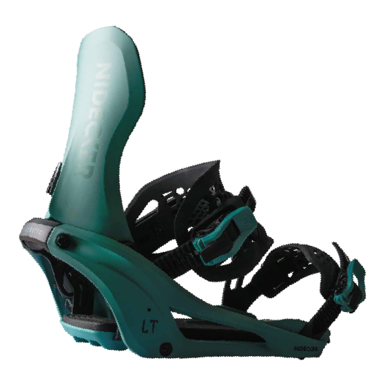 NIDECKER SUPERMATIC ビンディング  LT SUPERMATIC TEAL 26-27 バインディング 日本正規品