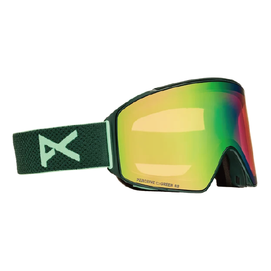 ANON ゴーグル アノン  M4 Goggles (Cylindrical) + Bonus Lens + MFI® Face Mask Brunswick Green 2035417FBU 26-27 スノーボードゴーグル 日本正規品
