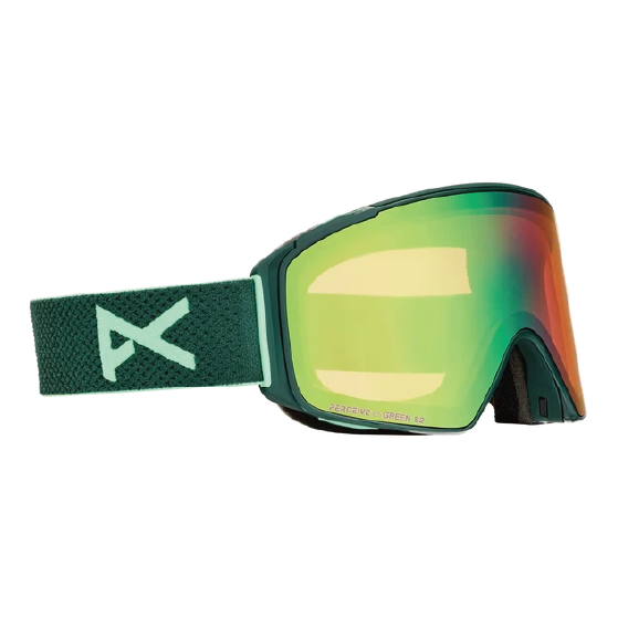 ANON ゴーグル アノン  M4S Goggles (Cylindrical) + Bonus Lens + MFI® Face Mask Brunswick Green 2357713FBU 26-27 スノーボードゴーグル 日本正規品