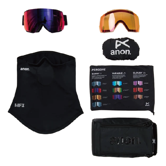 ANON ゴーグル アノン  M5S Goggles + Bonus Lens + MFI® Face Mask Black 2394712Z58 26-27 スノーボードゴーグル 日本正規品