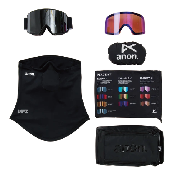 ANON ゴーグル アノン  M6 Goggles + Polarized Perceive Lens Black 3055810AEJ 26-27 スノーボードゴーグル 日本正規品