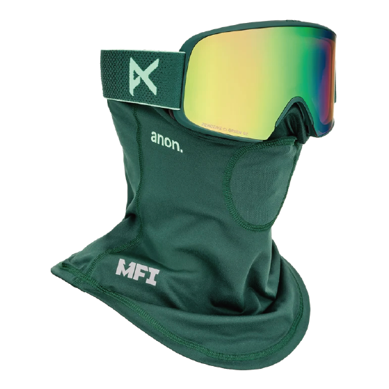 ANON ゴーグル アノン  M6 Goggles + Bonus Lens + MFI® Face Mask Brunswick Green 3054610FBU 26-27 スノーボードゴーグル 日本正規品