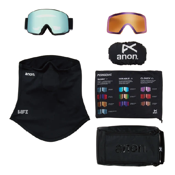 ANON ゴーグル アノン  M6 Goggles + Bonus Lens + MFI® Face Mask Lb Watercolor 3054610FBA 26-27 スノーボードゴーグル 日本正規品