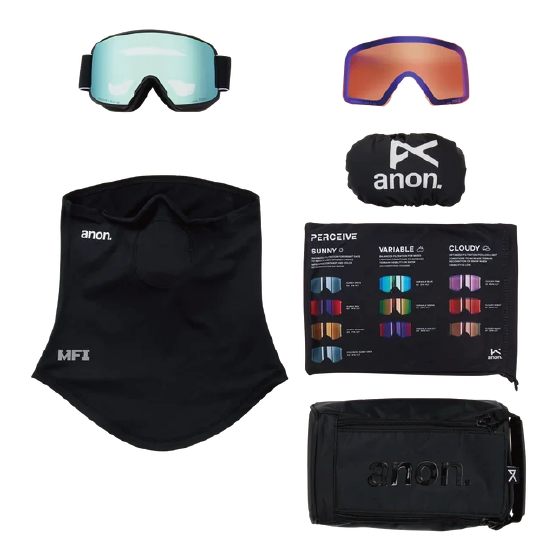 ANON ゴーグル アノン  M6S Goggles + Bonus Lens + MFI® Face Mask Lb Watercolor 3054810FBA 26-27 スノーボードゴーグル 日本正規品